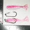 2/0 RIGGING KIT (qty 5) + AATB / Esky 3" Soft Plastic Shrimp (qty 25) - PINK