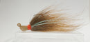 5 Pack - 1/4 oz Bucktail Jig - Cobra Jighead 2X Strong Mustad Hook (Brown, White, Pink, Chartreuse, Light Brown)