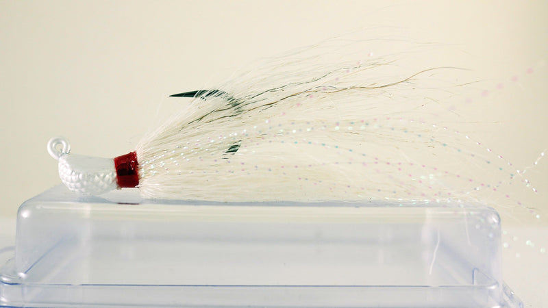 Sample Pack (2 or 4 each color) - 1/2 oz Bucktail Jig - Cobra Jighead 2X Strong Mustad Hook (White, Brown, Pink, Chartreuse)