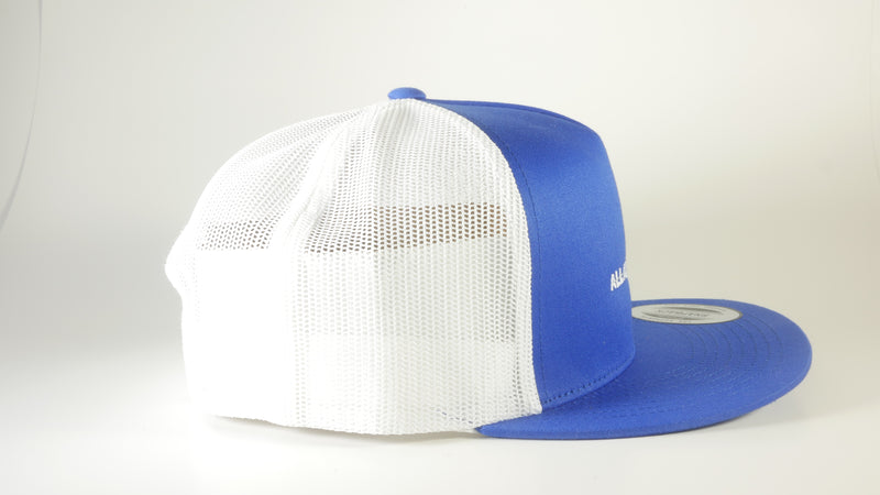 (4 Colors) BLUE CRAB - Sport-Tek ® Yupoong ® 5-Panel Classic Trucker Mesh Back Cap (STC38) - 7 Snap Back (FREE DELIVERY)