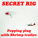 4" Red/White - Top Water Bait - Free Inline Single Hooks - Free Shipping - As low as $4 each.