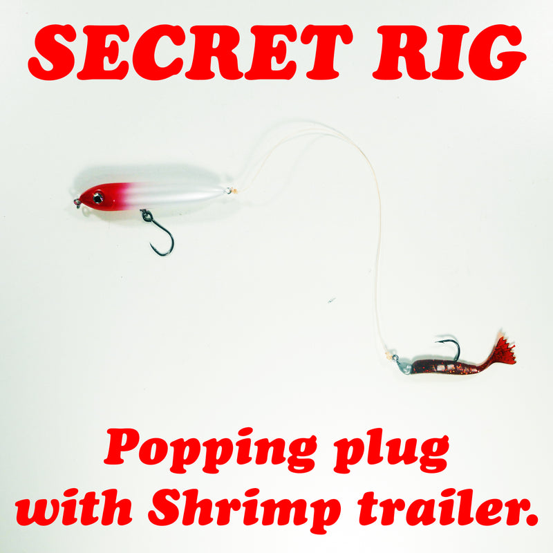 4" Red/White - Top Water Bait - Free Inline Single Hooks - Free Shipping - As low as $4 each.