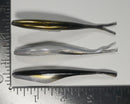 4" Fluke Soft Plastic - BLACK BACK & PEARL SHAD - 20 or 40 pack - FREE SHIPPING