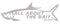 "All About The Bait" Tarpon - Transfer Sticker - SILVER - 7"