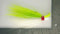 3 Pack - 3/4 oz Bucktail Jig - Cobra Jighead 2X Strong Mustad Hook (White, Pink, Chartreuse, Brown)