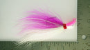 3 Pack - 3/4 oz Bucktail Jig - Cobra Jighead 2X Strong Mustad Hook (White, Pink, Chartreuse, Brown)