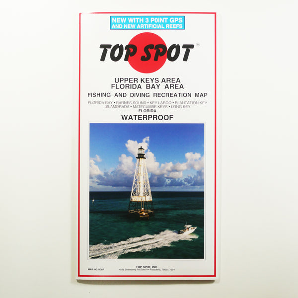 N207 - UPPER KEYS - Top Spot Fishing Maps - FREE SHIPPING