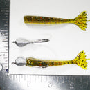 1/4 oz - 2/0 COBRA JIGHEAD (qty 5) + AATB / Esky 3" Soft Plastic Shrimp (qty 25) - WATERMELON