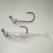 PEARL BACK SILVER/COMBO - 3" Paddletail Soft Plastic GLASS MINNOW/Shad (qty 40) + 1/8 oz AATB Jighead (qty 5) COMBO PACK.  FREE SHIPPING.