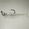 PEARL BACK SILVER/COMBO - 3" Paddletail Soft Plastic GLASS MINNOW/Shad (qty 40) + 1/4 oz AATB Jighead (qty 5) COMBO PACK.  FREE SHIPPING.