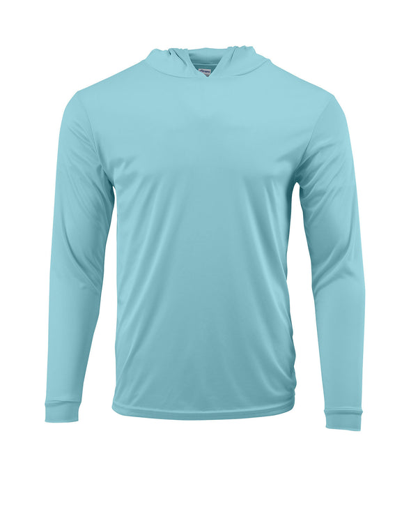 Custom Logo Dri Fit Long Sleeve UPF 50 Plain Blank Fishing Shirts With Hood