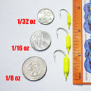 MIXED COLOR - 75 ct. (5 of each size/color) - Yellowtail Snapper Drift Jig - FREE SHIPPING