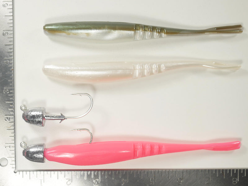 7 Pezzi Jig Pesca Testa Di Pesce Non Dipinti 2 Oz - Esca Fondale Per Acqua Dolce E Salata - Foto 5