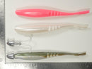 PINK  - JIGHEAD + 7" Fluke Soft Plastic -  (2 OR 5) 1, 1.5, OR 2 oz +(5 OR 10) Pack - FREE SHIPPING