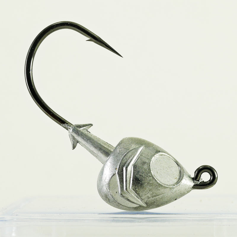 AATB Custom FISH HEAD Jigheads - 1 oz - 4/0 Mustad 2X Heavy Duty Hook