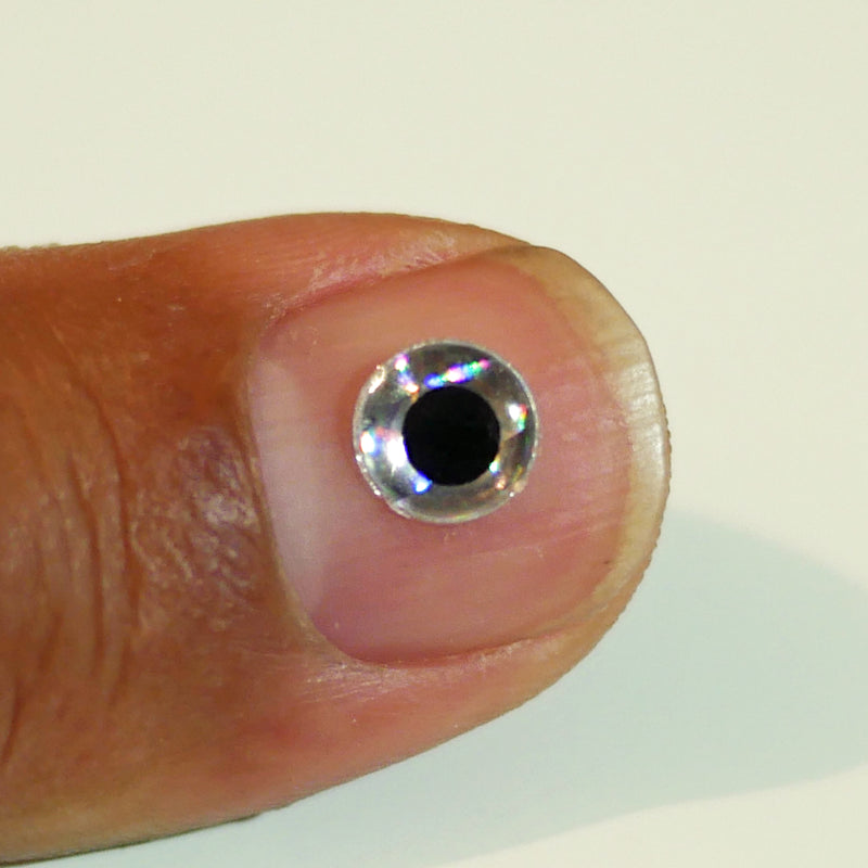 3D Molded Fish Eyes - Silver - For AATB Jigheads - 3mm to 7mm - FREE S All About The Bait 3D Molded Fish Eyes - Silver - For AATB Jigheads - 3mm to 7mm - FREE S All About The Bait