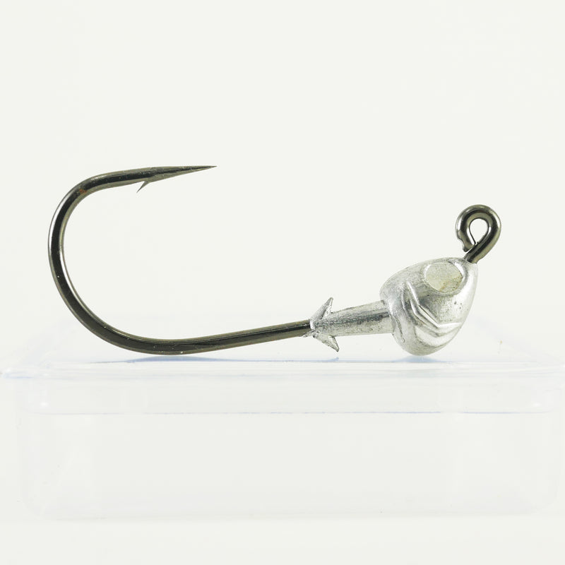 AATB Custom FISH HEAD Jigheads - 1/4 oz - 3/0 Heavy Duty Hook - 5, 10, or 25 pack.  FREE SHIPPING.